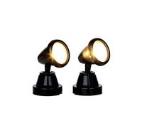 Lemax Christmas Village Round Spot Light Set Of 2 Battery Operated (4.5V) - 44756