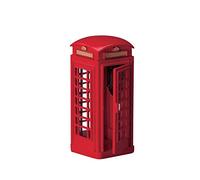 Lemax Decoration Red Telephone Box,Christmas Cake Decorating Phone Booth Figure