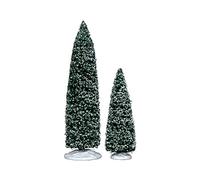 Lemax Chrsitmas Snowy Juniper Tree Large & Medium (S/2)