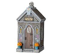 Lemax - Day Of The Dead Crypt, Poly-Resin, Collectible Building, Crypt Sculpture, 3028622031, Orange, Purple, Black