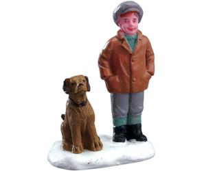 Lemax Decoration Boy's Best Friend, Christmas Cake Village Decorating Dog Puppy
