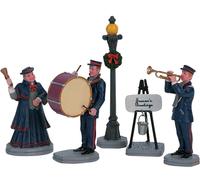 Lemax Decoration Christmas Band,Cake Decorating,Set 5 Musician Figure,Brass,Drum