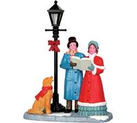 Lemax Decoration Singing Carols,Christmas Cake Decorating Set Singer Figures Dog
