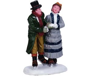 Lemax Decoration Vintage Winter Romance Christmas Cake Decorating Mini Figure