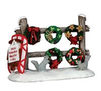 Lemax Decoration Wreaths 4 Sale, Christmas Cake Decorating Garlands + Squirrels