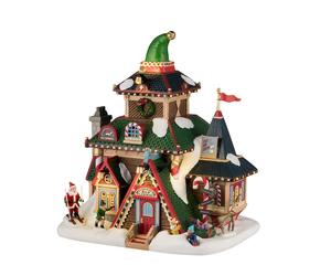 Lemax Elwood's Elf Lodge Lighted Building Santa's Wonderland Christmas 45224