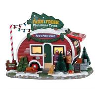 Lemax Lighted Buildings Farm Fresh Christmas Trees, Porcelain | Charlies