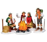 Lemax, Figurine, Alpine Ski Party Figurines 4 pieces