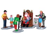 Lemax Christmas Village Photos With Santa Set Of 5 - 22032