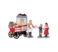Lemax Figurines - Popcorn Seller, Set Of 4