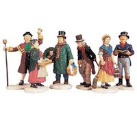 Lemax Christmas Village Village People Figurinesset Set of 6-92356