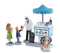 Lemax Happy Scoops Ice Cream Cart Christmas Village Winter Village