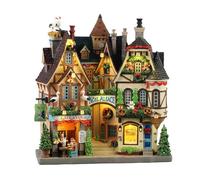 LEMAX Illuminated facade with LED lights "Noel Alsace" in resin H27,6x25x9.5cm