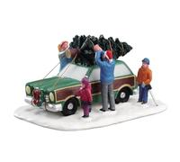 Lemax Jukebox Junction Accessory: Christmas Tree Transport, Resin