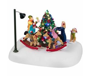 LEMAX Mobile decorative scene "Rockin' Around The Christmas Tree" H 12.5 x 17 x 12.5 cm
