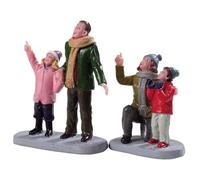 Lemax - People Admiring Fireworks - Set Of 2