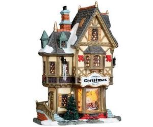 Lemax Porcelain Lighted House Village Tannenbaum Christmas Shoppe 11.5" H X 7.2"