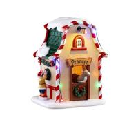 LEMAX Prancer's Den Reindeer Den with LED Lights Prancer's Den in Resin H12,5x9.5x8.5cm