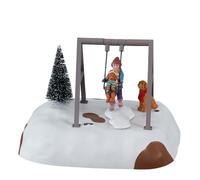 Lemax - Puppy Gets A Swing Ride, B/o (4.5v)- Seasonal and Christmas decorations