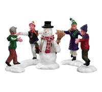 Lemax Christmas Village Ring Around The Snowman Set Of 3-52112