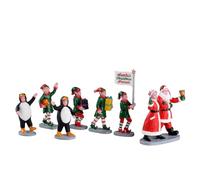 Lemax - Santa's Elf Parade, Set Of 7