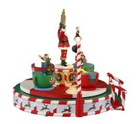 Lemax Santa's Peppermint Teacup Spinner, Battery-Operated(4.5V), Table Accents, #54446