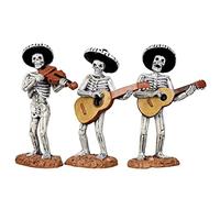 Lemax Skeleton Mariachi Band 3pcs Spooky Town Halloween Decorative Figurine Set