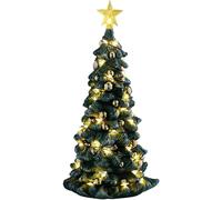 Lemax Snowy Christmas Tree Light Up Village Ornament Xmas Decoration Battery