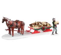Lemax Table Accent - Firewood Delivery, Set Of 2 - 13559