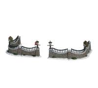 Lemax Christmas Village Stone Wall Set Of 6-63576