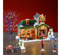 Lemax The Christmas Café Set, House Set, #56675
