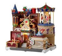Lemax Christmas Village The Merry Music Box Battery Operated Led -35021