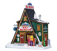 Lemax The Summit Ski School Christmas Village Illuminated Building - New For 2017