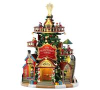 Lemax The Tannenbaum Tower Christmas Shops Battery Operated LED Building 55311