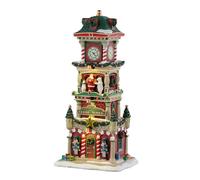 LEMAX Illuminated bell tower with LED lighting "The Village Square Clock Tower" H28,8x13,8x11,2cm
