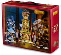 Lemax The Village Square Clock Tower Ornament Set Light Up Xmas Decoration