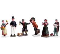 Lemax Christmas Village Townsfolk Figurines Set Of 6 - 92355
