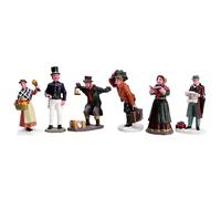 Lemax Townsfolk Figurines Set of 6 Figurine Caddington Village Christmas 92355