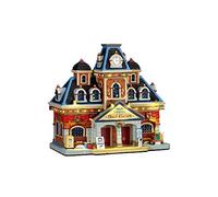 LEMAX Train station terminal for Christmas village with porcelain lights