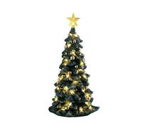 Lemax Snowy Christmas Tree, Clear Light, Battery-Operated(4.5V), Lighted Trees, #54526