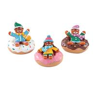 Lemax Tubing Day Set Of 3 Gingerbread Person Figurines Multicolored