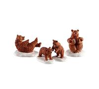 Lemax 02943 Vail Village Figurine: Bear Family Snow Day