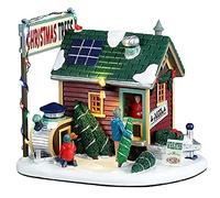 Lemax Vail Village Lighted Building: Tiny House Tree Lot, Resin