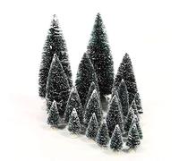 Lemax Christmas Village Assorted Pine Trees Set Of 21 - 34968