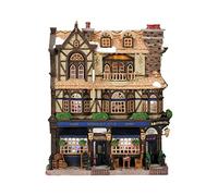 Lemax Wesley Pub, Traditional Christmas Pub Sculpture, Mehrfarbig, Wall Mount, Wipe Clean