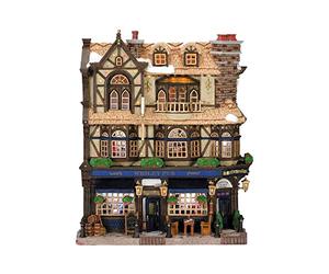 Lemax Wesley Pub, Traditional Christmas Pub Sculpture, Mehrfarbig, Wall Mount, Wipe Clean