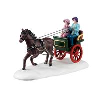 Lemax Winter Carriage Ride Table Accent Caddington Village Christmas 43711