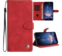 LEMAXELERS Case for Google Pixel 9A PU Leather Wallet Cover,Flip Case with Card Holder, Kickstand, Magnetic Closure Shell Shockproof Protective Cover for Google Pixel 9A Red XYCS