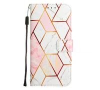 LEMAXELERS Case for Huawei Honor 400 Lite 5G Flip Wallet Cover Folio Cover PU Leather Magnetic Closure Kickstand Card Slot Card Holder TPU Shockproof Shell for Honor 400 Lite 5G,YB2 Pink White