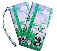 LEMAXELERS iPhone 14 Phone Case iPhone 14 Cover 3D Glitter Bling Cute Little Panda PU Leather Flip Wallet Case Magnetic Stand Card Slot Folio Case for iPhone 14,BX Little Panda